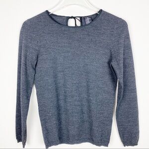 Theory Gray Crew Neck Sweater
